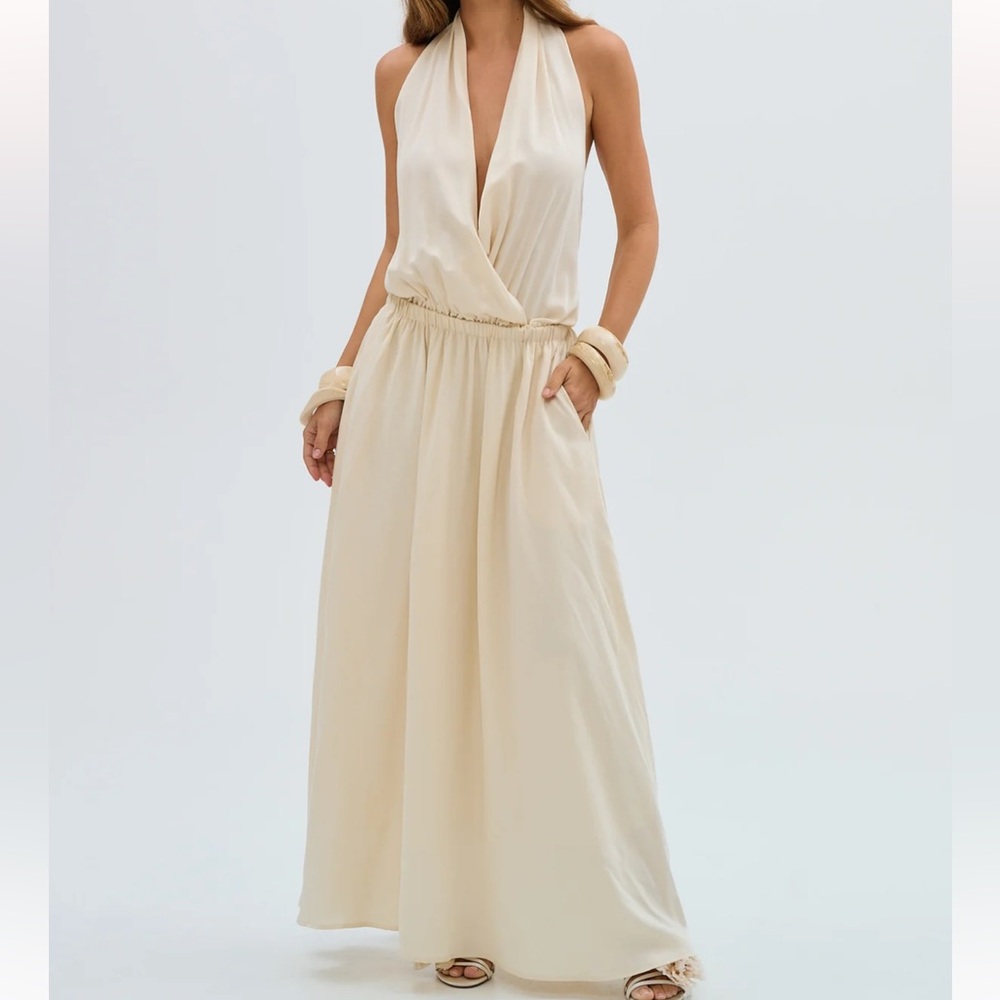 Bubish Grecian Ivory Maxi Dress